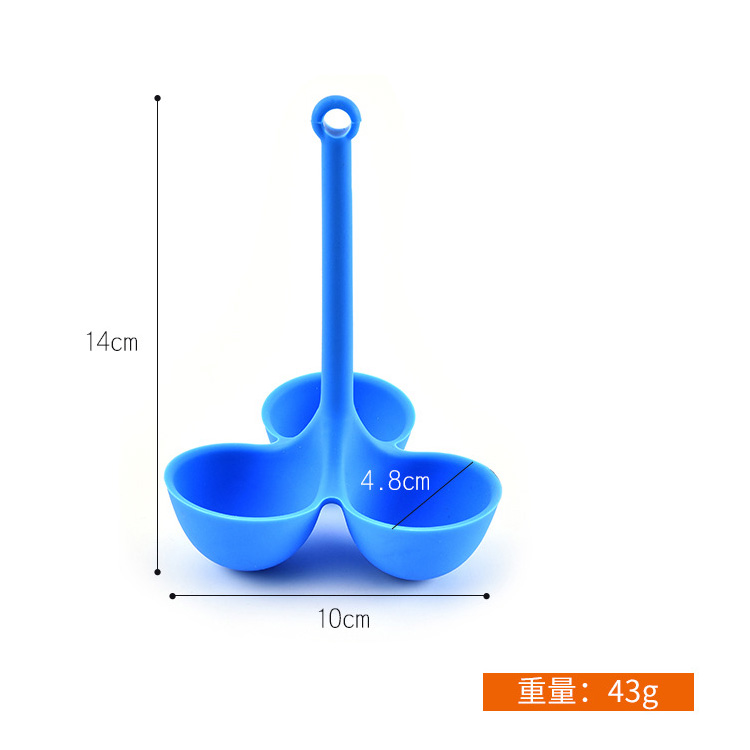 硅膠煮蛋器 雞蛋托3孔蒸蛋器