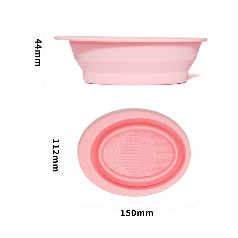 硅膠折疊面膜碗化妝刷清洗盤